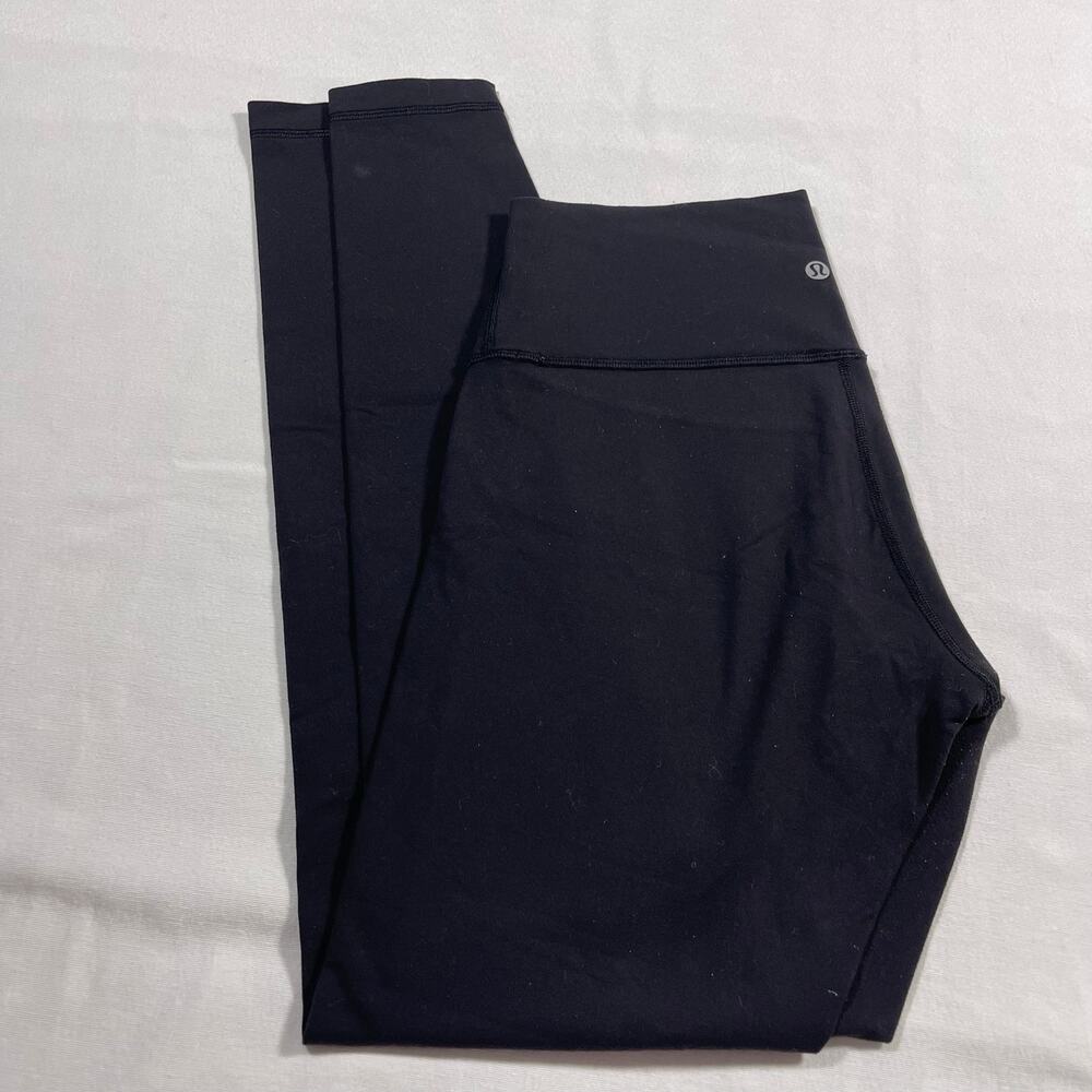 lululemon Wunder Under Leggings Women’s 8 Black Luon Full Length Yoga Pants